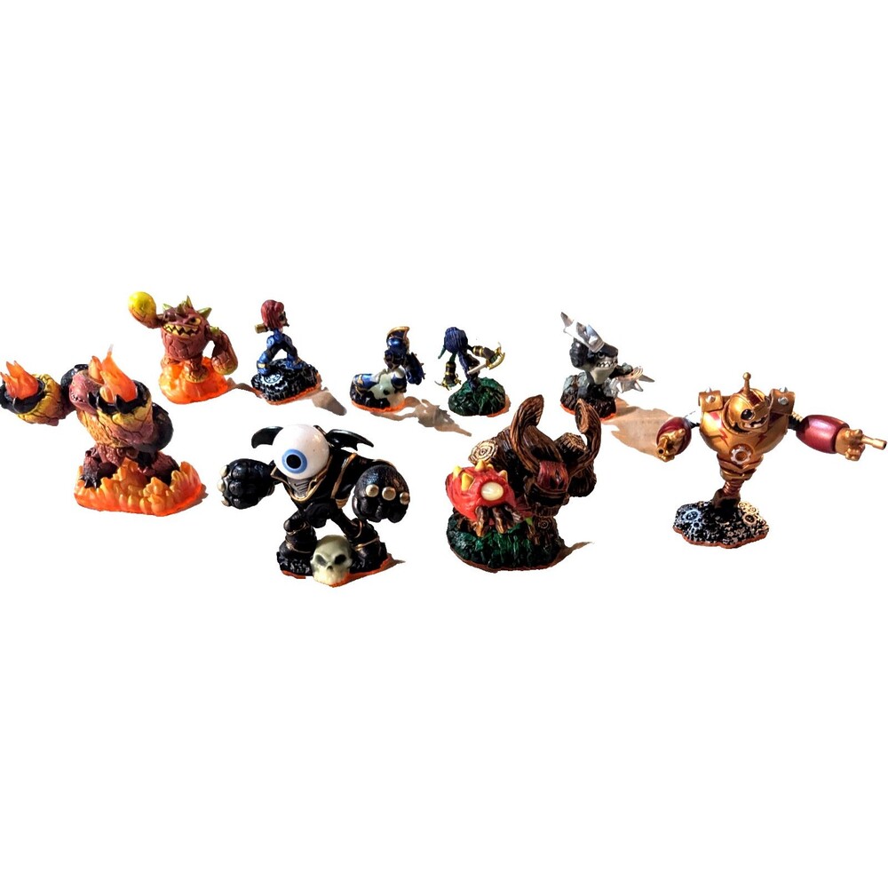 Activision Skylanders GIANTS Orange Base 9 Figures Good - VGC Condition